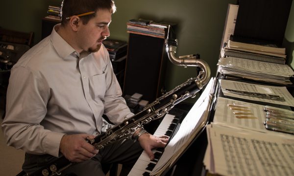 toddmsiccomp Todd Marcus at piano composing