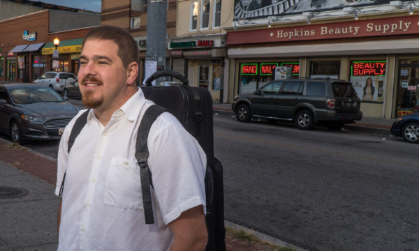 Todd Marcus on the corner