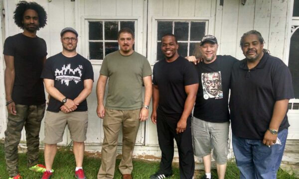 Todd Marcus with Kris Funn, George Colligan, Warren Wolf, Paul Bollenback, Eric Kennedy (photo by Darryl Harper)